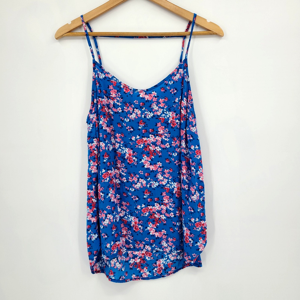 Pixley Vibrant Dainty Floral Flowy Cami Top Boho Festival Coastal Cowgirl Size L